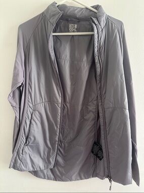 Eddie Bauer Gray Lightweight Puffer Jacket